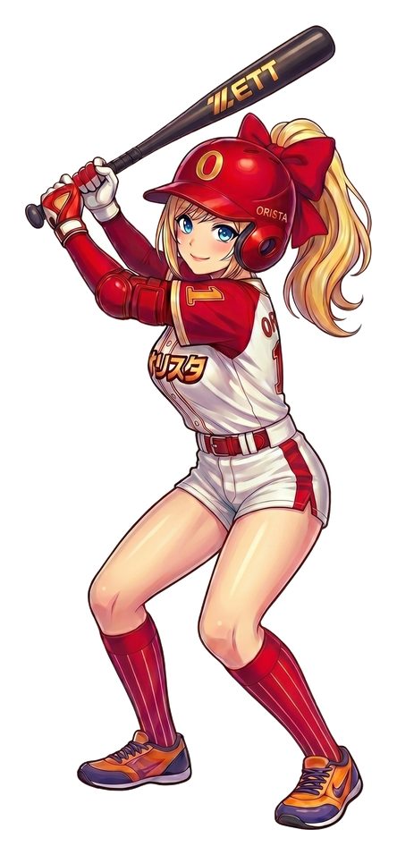 野球ユニフォーム姿のあむちゃん
