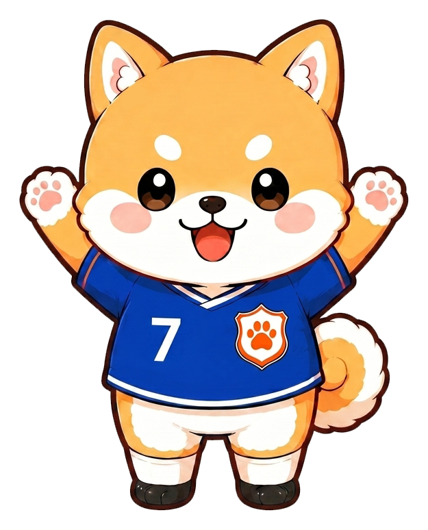新キャラクターの柴犬 ラッキーくん